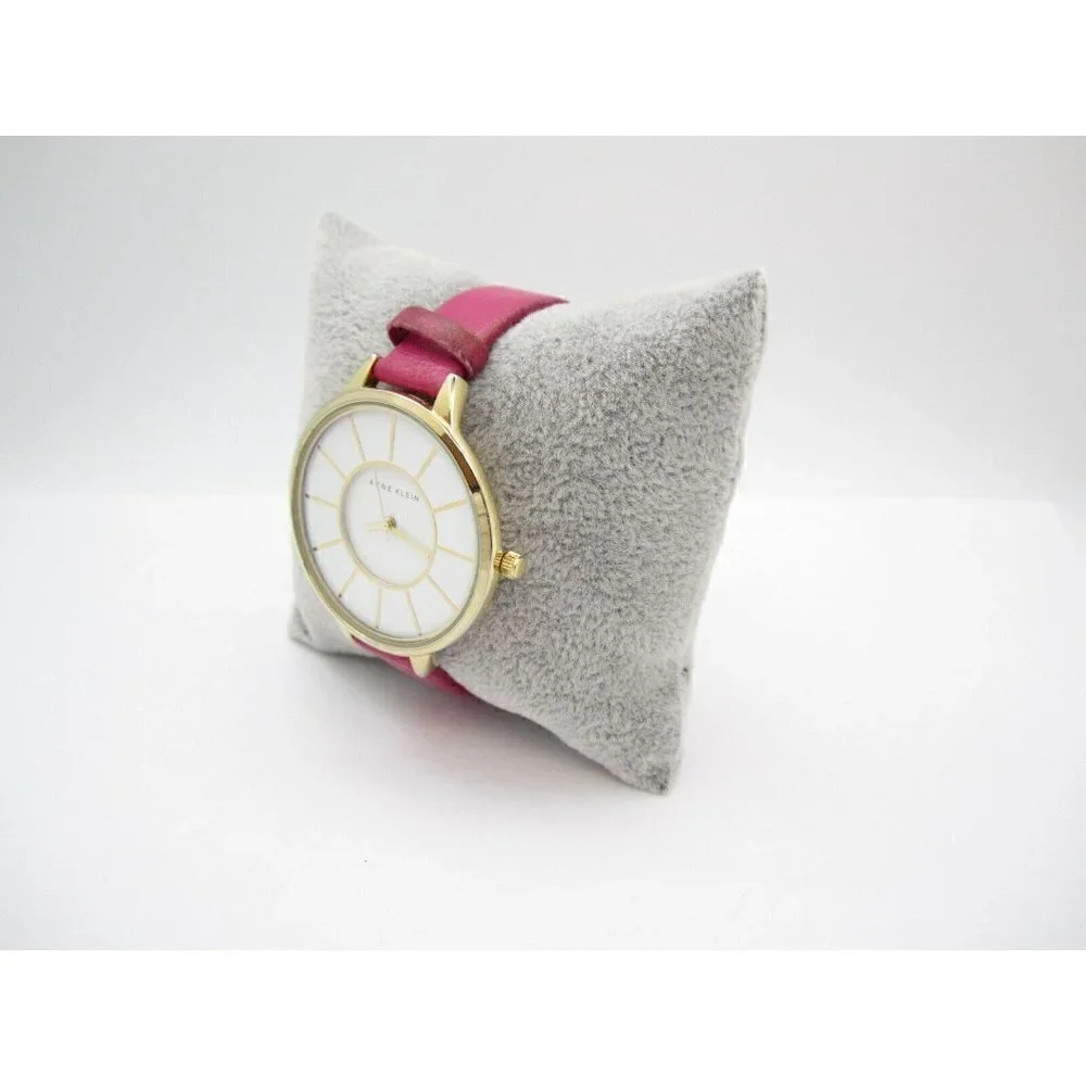 Women Anne Klein‎ Quartz WR Analog 40mm Dial Causal Round Watch (G64)